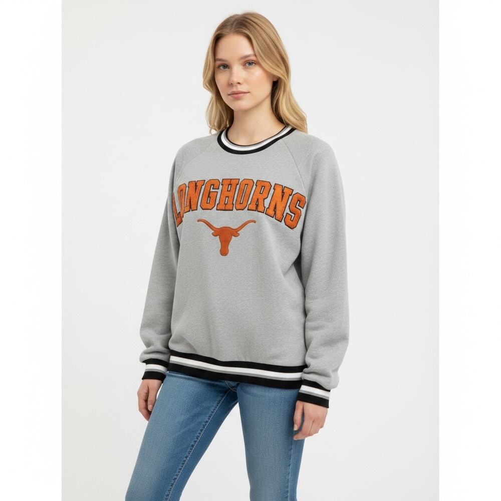 Pink Victoria Secret Texas Longhorns Oversized Crewneck Sweatshirt Womens Small